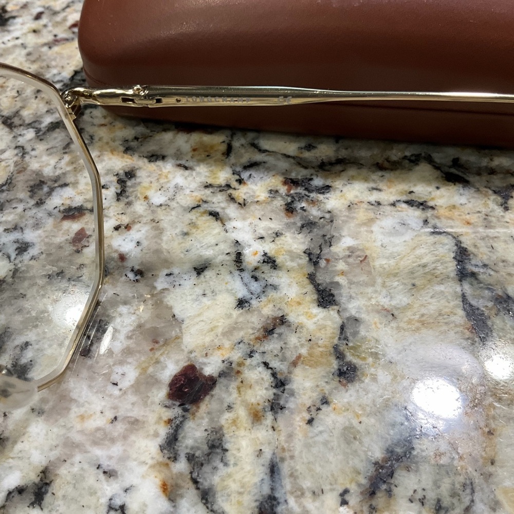 Longchamp Gold Glasses with Brown Case - Picture 3 of 5